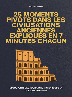 cover image of 25 Moments Pivots Dans les Civilisations Anciennes Expliqués en 7 Minutes Chacun